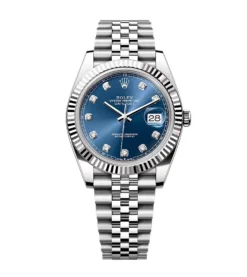 Rolex Datejust Blue Dial Diamond Metal Watch