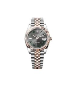 ROLEX OYSTER PERPETUAL DAY DATE 41 ROMEN DIAL WRIST WATCH