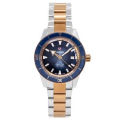 RADO CAPTAIN COOK BLUE DIAL METAL WRIST WATCH