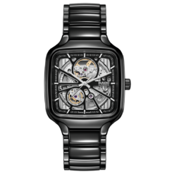 RADO SQUARE AUTOMATIC OPEN HEART CIRAMIC PREMIUM WRIST WATCH
