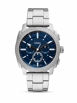 FOSSIL PREMIUM FS6095 METAL (SILVER/BLUE) WRIST WATCH (2025 MODEL)