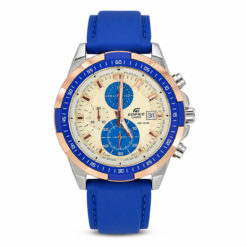 Edifice Blue Leather Watch