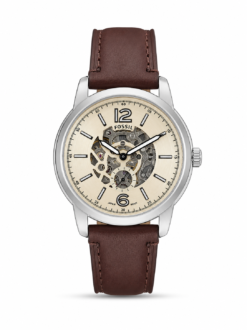 Fossil Heritage Automatic Brown Leather Watch (CREAM WASH) (2025)