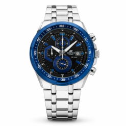 Edifice Silver Blue Metal Watch
