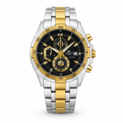 Edifice Silver Gold Black Metal Watch