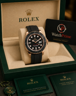 ROLEX OYSTER PERPETUAL YACH MASTER (GOLDEN/BLACK) WATCH