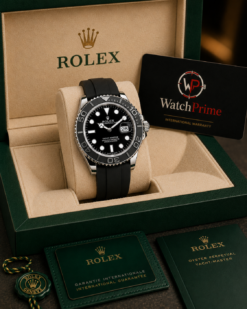 ROLEX OYSTER PERPETUAL YACH MASTER (SILVER/BLACK) WATCH