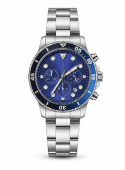 Fossil Fb 03 silver Blue Metal Watch