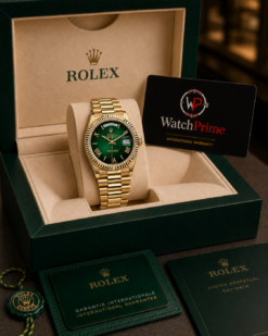 Rolex | Day-Date | 228238 | Rose Gold | 40 Mm | Yellow Gold | Green | Automatic