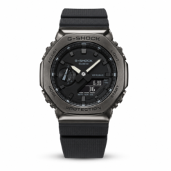 G-shock Gm 2100 Stainless Steel Black Dial Black Strap Watch