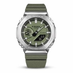 G-shock Gm 2100 Stainless Steel Green Strap Watch