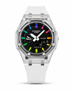 G-shock White Rainbow Silicon Premium Watch