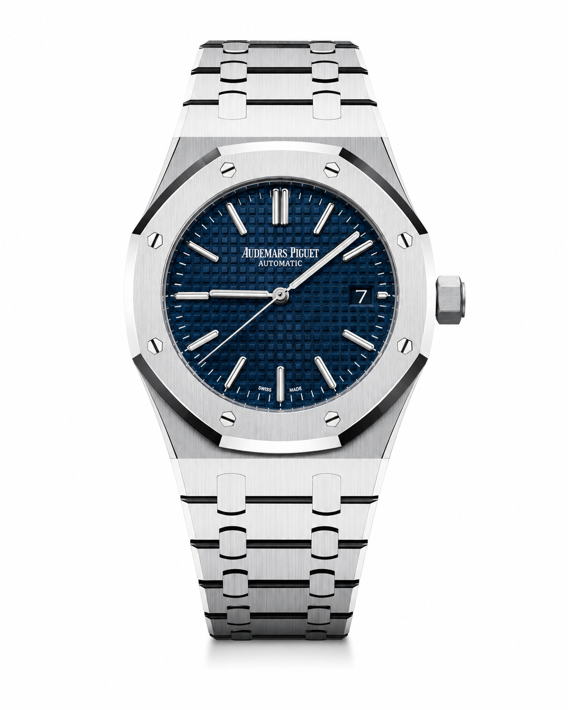 Audemars Piguet AP Royal Oak Silver Blue Metal