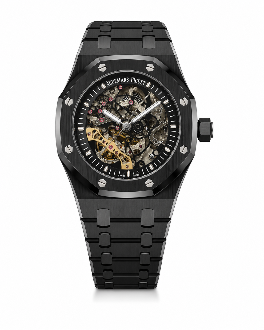 Audemars Piguet Skeleton AP Royal Oak Black Skeleton Metal