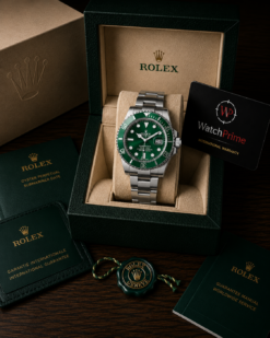 ROLEX SUBMARINE GREEN BAZELL 3 LIMITED EDITION WATCH