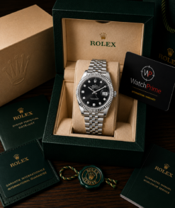 ROLEX DATE JUST PREMIUM DIMOND PREMIUM STAINLESS STEEL WATCH