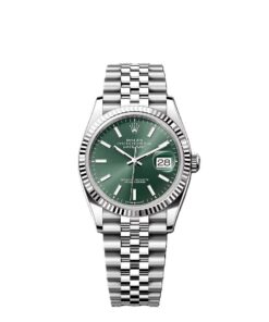 Rolex Date just 36 green dial