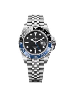 GMT-Master II  blue and black Cerachrom bezel black dial Jubilee bracelet.