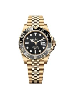 GMT-Master II yellow gold Jubilee bracelet and Black dial